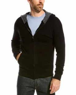 New 🔥 Scott & Scott London Wool & Cashmere-Blend Zip Hoodie Men Sweatshirts & Hoodies 🎁