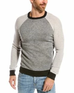 Outlet 🎉 Scott & Scott London Wool & Cashmere-Blend Crewneck Sweater Men Sweaters 👏