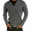 Best reviews of ⭐ Scott & Scott London Marled Wool 1/4-Zip Mock Sweater Men Sweaters 😉