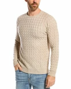 Coupon 😍 Scott & Scott London Wool & Cashmere-Blend Crewneck Sweater Men Sweaters 👍
