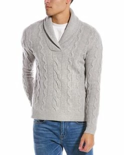 Budget 🔔 Scott & Scott London Shawl Collar Wool Sweater Men Sweaters 😀