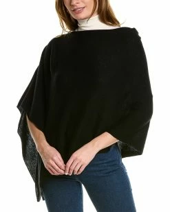 Budget 💯 Scott & Scott London Classic Cashmere Poncho 👩 Women Scarves & Wraps ✔️