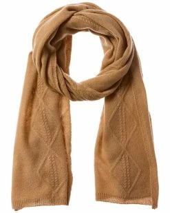 Discount ✔️ Scott & Scott London Cable Cashmere Scarf 👩 Women Scarves & Wraps 🌟
