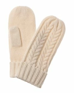 Coupon 🤩 Scott & Scott London Twist Cable Cashmere Mittens 👩 Women Gloves 😀