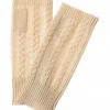 Best Pirce 🎁 Scott & Scott London Plait Cable Cashmere Fingerless Gloves 👩 Women 🥰