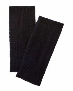 Promo 🌟 Scott & Scott London Plait Cable Cashmere Fingerless Gloves 👩 Women 🎉