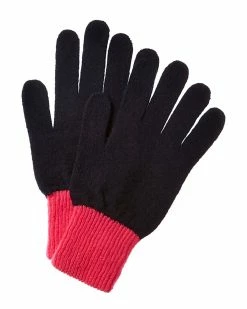 Best Pirce 💯 Scott & Scott London Colorblocked Cashmere Gloves 👩 Women 💯