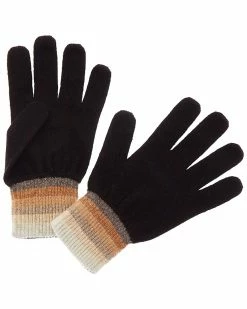 Coupon 💯 Scott & Scott London Gradient Stripe Cashmere Gloves 👩 Women 🧨