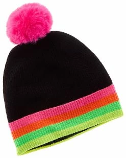Promo 🔔 Scott & Scott London Rainbow Pom Cashmere Hat 👩 Women Hats 😍