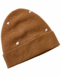Cheapest 😀 Scott & Scott London Bobble Cashmere Beanie 👩 Women Hats 🧨