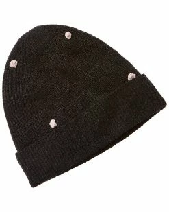 Cheapest ⭐ Scott & Scott London Bobble Cashmere Beanie 👩 Women Hats 🌟