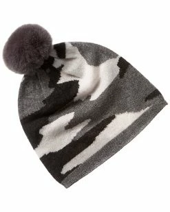 Brand new 😉 Scott & Scott London Camo Bobble Cashmere Hat 👩 Women Hats 👏