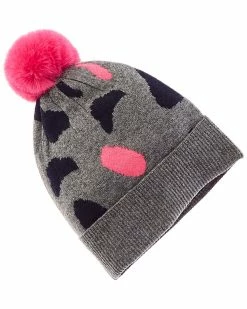 Hot Sale ⭐ Scott & Scott London Leopard Pop Pom Hat 👩 Women Hats 💯
