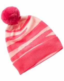 New 🔥 Scott & Scott London Zebra Pom Cashmere Hat 👩 Women Hats 🔥