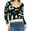 New 🤩 Scott & Scott London Leopard Wool & Cashmere-Blend Sweater 👩 Women Sweaters & Knits 🌟