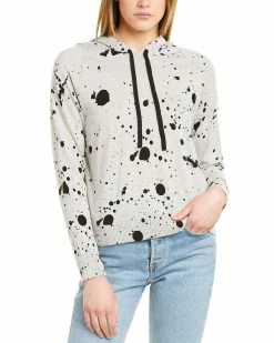 Budget 💯 Scott & Scott London Splatter Print Silk-Blend Hoodie 👩 Women Sweaters & Knits 👍
