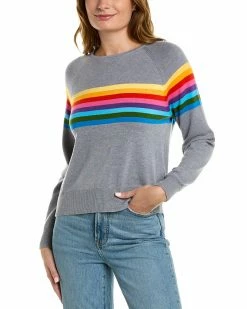 Wholesale ⌛ Scott & Scott London Rainbow Stripe Silk-Blend Sweater 👩 Women Sweaters & Knits ⌛
