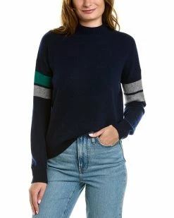 Best reviews of 😉 Scott & Scott London Striped Wool & Cashmere-Blend Boyfriend Sweater 👩 Women Sweaters & Knits 🔔