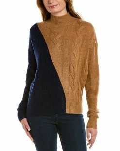 Cheapest 🔔 Scott & Scott London Colorblock Wool & Cashmere-Blend Sweater 👩 Women Sweaters & Knits 🎁