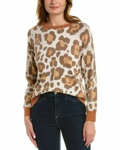 Cheap 😉 Scott & Scott London Lana Leopard Silk-Blend Sweater 👩 Women Sweaters & Knits ⭐