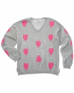 Cheapest 👍 Scott & Scott London Relaxed Heart V-Neck Sweater Kids Tops ✨