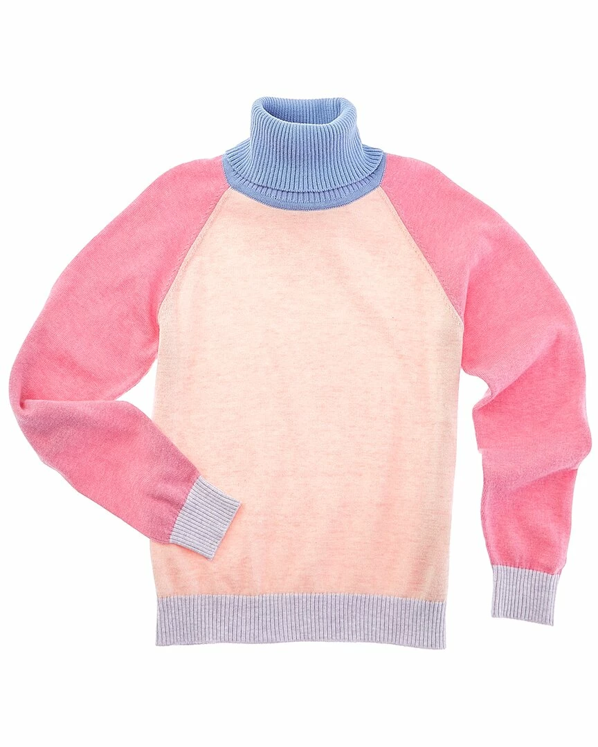 New 𧨠Scott & Scott London Colorblocked Roll Neck Sweater Kids Tops π€©